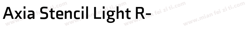 Axia Stencil Light R字体转换